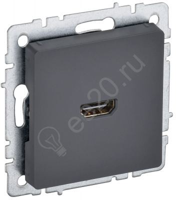Мех-м розетки BRITE HDMI графит IEK BR-H10-K53