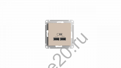 Мех-м розетки USB ATLAS песочный SchE ATN001233