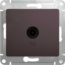 Мех-м розетки TV оконеч. GLOSSA графит SchE GSL001391