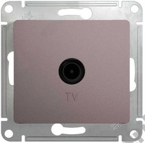 Мех-м розетки TV оконеч. GLOSSA платина SchE GSL001291