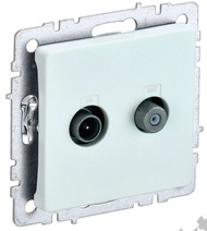Мех-м розетки BRITE TV+SAT жемчуг IEK BR-AF20-O-K36 