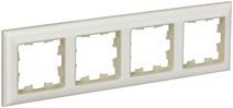 Рамка 4-м BRITE жемчуг - бежевый IEK BR-M42-12-1-K10