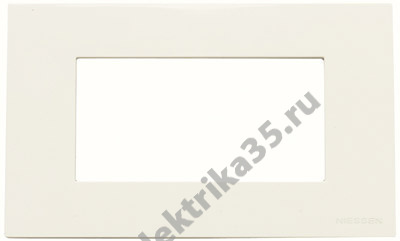 Рамка 4мод. Zenit итал. станд. бел. ABB 2CLA247400N1101