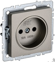 Мех-м розетки 1-м BRITE без з/к., шампань IEK BR-R10-10-K37 