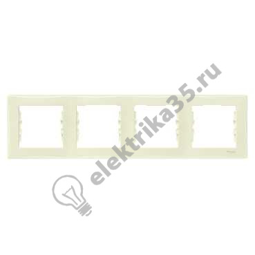Рамка 4-м SEDNA гориз., беж. SchE SDN5800747
