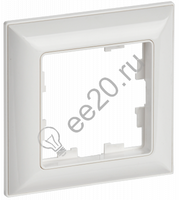 Рамка 1-м BRITE бел./бел. IEK BR-M12-12-K01