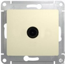 Мех-м розетки TV оконеч. GLOSSA молоч. SchE GSL000991