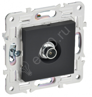 Мех-м розетки TV SKANDY графит IEK SK-A10-O-K53
