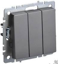 Мех-м выкл. 3-кл. BRITE сталь IEK BR-V30-0-10-K46 