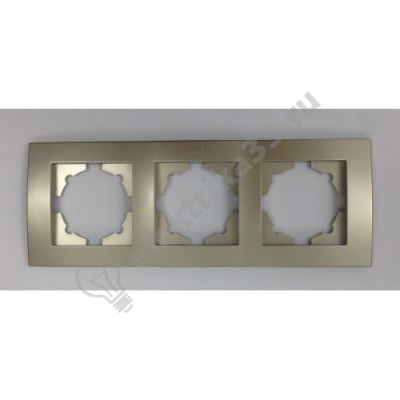 Рамка 3-м Cosmo титаниум ABB 612-011400-227