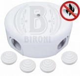Коробка распред. белый пластик 110мм BIRONI B1-522-21-К