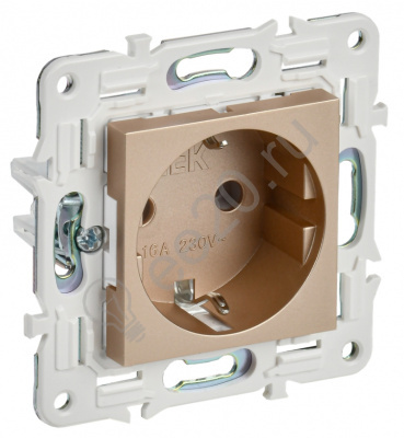 Мех-м розетки 1-м. SKANDY с/з песочный IEK SK-R11-16-K98