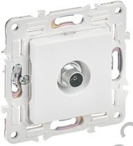Мех-м розетки TV SKANDY арктический белый IEK SK-A10-O-K01