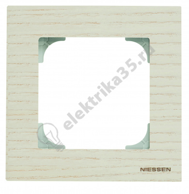 Рамка 1-м Sky дерево белый ясень ABB 2CLA857100A2001