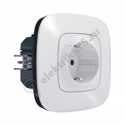 Умная розетка 2К+З 16А 230В со шторками. Цвет Белый. Valena Allure NETATMO 752594