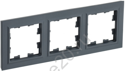 Рамка 3-м BRITE графит IEK BR-M32-K53