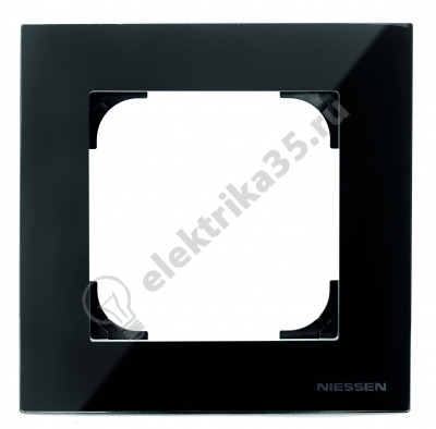 Рамка 1-м Sky стекло черн. ABB 2CLA857100A3101