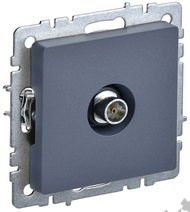 Мех-м розетки BRITE TV проходная, маренго IEK BR-A10-P-K35	