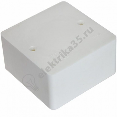 Коробка распределительная ОП 79х79х32мм IP40 бел. Рувинил 65004