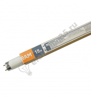 Лампа люминесцентная 18вт Т8 G13 6500К OSRAM