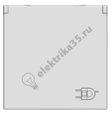 Механизм розетки1-мСП 2мод. Zenit16А IP21 250В с/з. защ.шт. с крышкой серебр. ABB 2CLA228810N1301