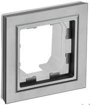 Рамка 1-м BRITE IP44 сталь IEK BR-M12-44-K46