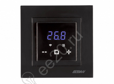 Терморегулятор для теплого пола ДЕВИ Classy c Wi-Fi, с датчиком пола, черный 140F1069R