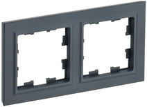 Рамка 2-м BRITE графит IEK BR-M22-K53 