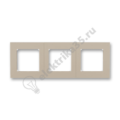 Рамка Levit 3п кофе макиато/бел. ABB 2CHH015030A6018