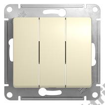 Мех-м выкл. 3-кл. GLOSSA беж. SchE GSL000231
