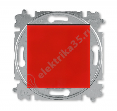 Выключатель 1-кл. Levit красн./дым. черн. ABB 2CHH590145A6065