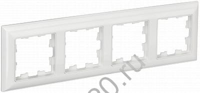 Рамка 4-м BRITE бел./бел. IEK BR-M42-12-K01