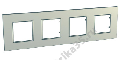 Рамка 4-м Unica quadro титан SchE MGU6.708.57