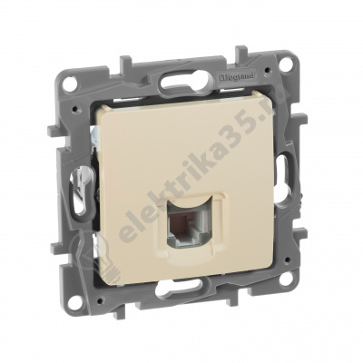 Механизм розетки телеф. 1-м Plus RJ11 сл.кость Etika Leg 672340