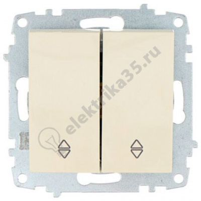Механизм переключателя 2-кл. Cosmo крем. ABB 619-010300-211