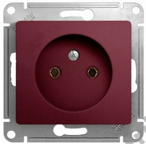 Мех-м розетки 1-м GLOSSA без з/к., баклаж. SchE GSL001141
