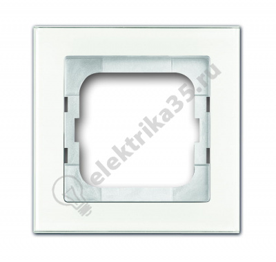 Рамка 1-м Axcent стекло бел. ABB 2CKA001754A4437