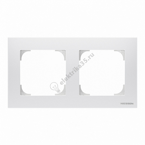 Рамка 2-м Sky альпийский бел. ABB 2CLA857200A1101
