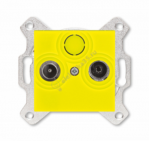 Розетка TV-R Levit оконечная желт. ABB 2CHH083503A6064