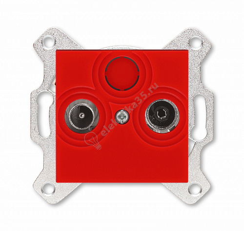 Розетка TV-R Levit оконечная красн. ABB 2CHH083503A6065