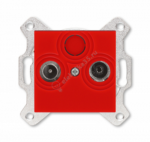Розетка TV-R Levit оконечная красн. ABB 2CHH083503A6065
