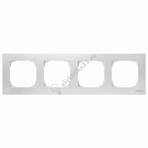 Рамка 4-м Sky базовая альпийский бел. ABB 2CLA857410A1101