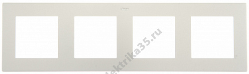Рамка 4-м Simon24 алюм. 2400640-033