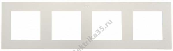 Рамка 4-м Simon24 алюм. 2400640-033