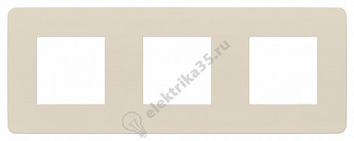 Рамка 3-м UNICA STUDIO беж/беж. SchE NU280644