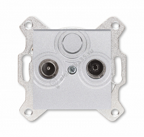 Розетка TV-R Levit оконечная серебр. ABB 2CHH083503A6070