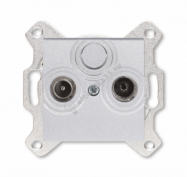 Розетка TV-R Levit оконечная серебр. ABB 2CHH083503A6070