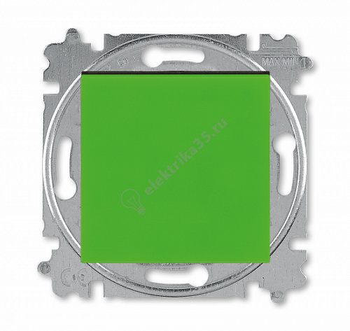 Выключатель 1-кл. Levit зел./дым. черн. ABB 2CHH590145A6067