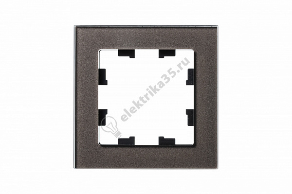 Рамка 1-м ATLASDESIGN NATURE стекло мокко SchE ATN320601