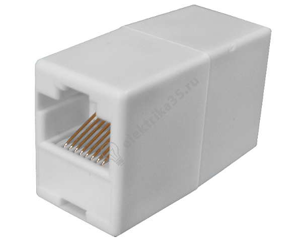 Кoмпьютерный проходник RJ-45(8P-8C)  (гнездо-гнездо) 